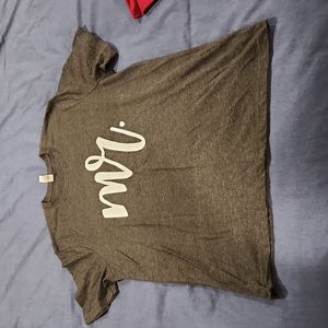 NWOT Mr T Shirt - Heathered Charcoal Grey